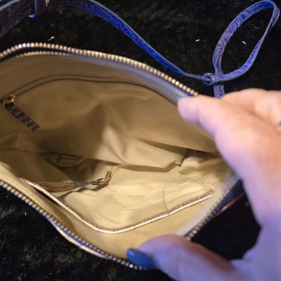 Brahmin Multicolor Crocodile Embossed Crossbody Bag - Picture 4 of 5